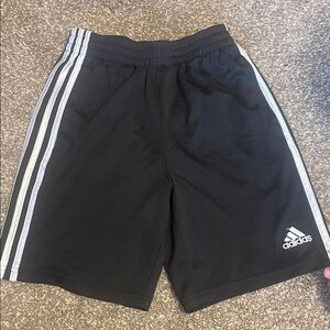 Adidas boys Black and Gray Athletic Shorts